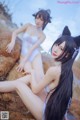 Coser @ 抖 娘 - 利 世: 獒 犬 海边 泳装 (41 photos)